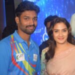 Ameer Vayalar Instagram - With Actress Aditi Ravi @aditi.ravi #aditiravi #ameervayalar #aditiravifans