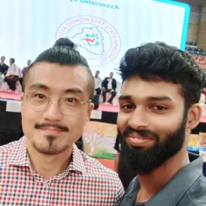 Ameer Vayalar Instagram - With master kim Taekwondo indian team coach  @taekwondofederationofindia @tkdkerala kim #tkdcoach #coach #taekwondofederationofindia #friendstaekwondoacademy #worldtaekwondo #taekwondocoach #kukkiwon #ameervayalar