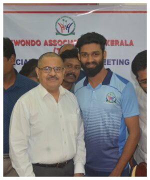 Ameer Vayalar Instagram - With Dr. K M Abhraham IAS (Retd. )
Former Chief Secretary of Kerala Govt. 
President Taekwondo Association of Kerala #ameervayalar