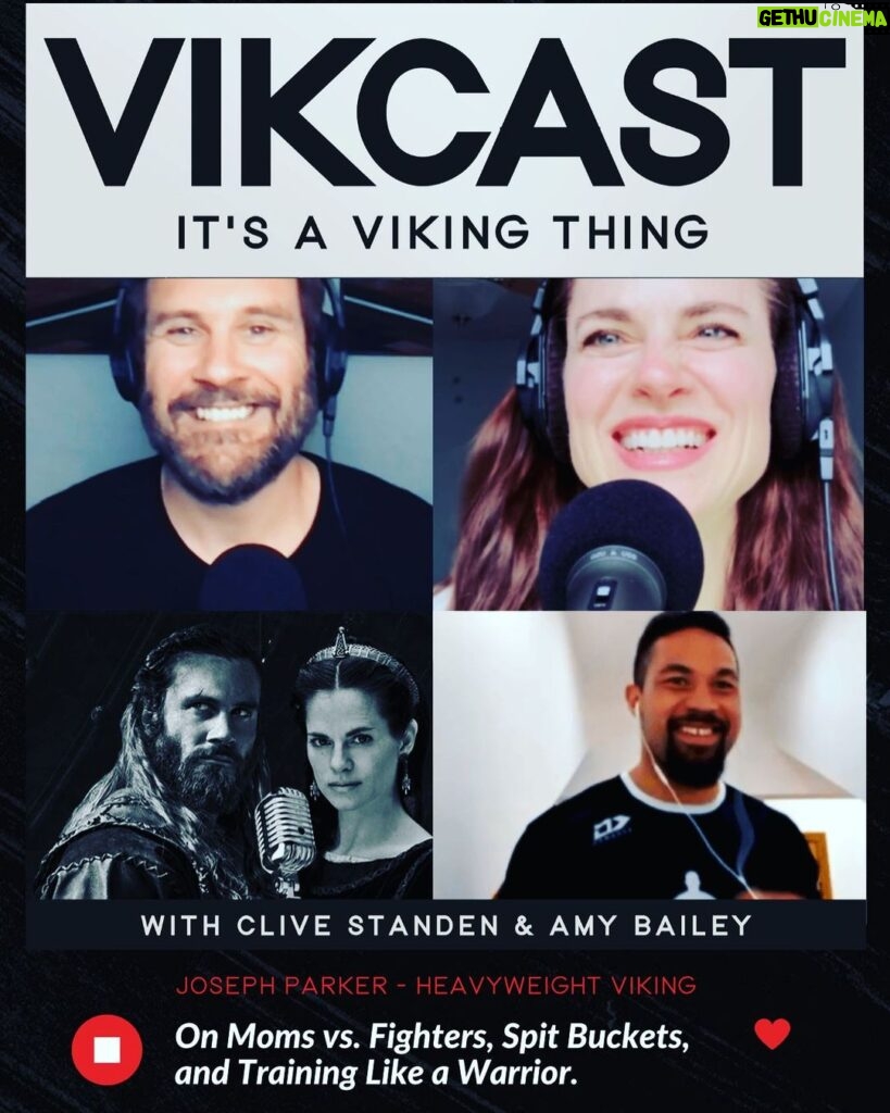 Amy Bailey Instagram - Episode 5 of VIKCAST was a real treat for me. Joe had gotten in touch with Clive because he was a big fan of the show and especially of Rollo. We thought he’d be a terrific guest as he is truly a Viking in spirit: he’s a fighter, he’s a family man, he loves his community….💪 I knew absolutely NOTHING about boxing when we interviewed him but he took my goofy uninformed questions like a pro nonetheless. I came out the other side having a whole new respect for how intensely these athletes train and how dedicated and focused they are to the art of the fight. It’s a fun and fascinating interview and we hope you all enjoy it!! Much love and thanks for the continued support! @vikcastofficial @joeboxerparker @clivestanden #vikcast #parkerchisora #chisoraparker #josephparker 🥊🥊🥊 Joe has his big Heavyweight Championship match with Derek Cisora tomorrow. I’m going to tune in - mostly while watching behind a pillow because I’m 🐔. How many of you out there are boxing fans too?