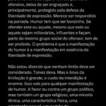 André Marinho Instagram - 🤣🚫⚠️ O AUTORITARISMO DETESTA O RISO! Minha reflexão sobre a censura prévia imposta pelo Ministério Público ao @leolins e a atual perseguição aos humoristas Brasil e mundo afora. Concordam? Discordam? Comente aqui a sua opinião e vamos conversar sobre o tema do dia! Seguimos juntos 🤝🚀