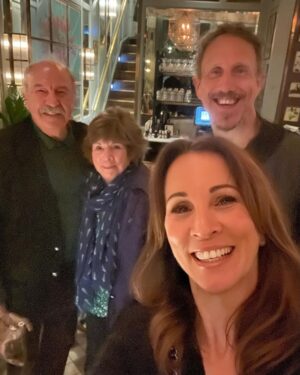 Andrea McLean Instagram - 4 things I did this week to fill my cup that had nothing to do with work:
It was an up and down week that ended on a high, which is always great. Today was the nicest Sunday I’ve had for ages, it felt like every possible box got ticked!
1. It was my birthday this week! 54. Crikey. How did THAT happen? I spent it exactly how I like it, quietly doing my own thing. Went to the gym, worked on some things I’ve got going on, then spent a few hours cutting the hedge and mowing the grass, while listening to a podcast. Doing that makes me happy, and finishing the day with dinner out with the family topped it all off. This card from my friend Jane really made me laugh, it’s like me and @teddymcfeen !
2. We binge watched the whole series of Beckham on Netflix. If you haven’t seen it yet - DO IT NOW. It was excellent, so well made. I’m not a football fan, (I know all I know from Ted Lasso, that gives you a rough idea… 😂) but I found the behind the scenes footage and reflection of what happened during David’s career and their relationship riveting. This kind of documentary was never going to please everyone, which is fair enough, but I thought it was great. 
3. We went for a LONG walk in the sunshine today and had a spur of the moment brunch with our friend @chrisbaber which is always lovely.
4. We played tennis! We were a bit ‘all the gear and no idea’ but it is always lots of fun. Even if I lose. Which I did - again. 
What did you do this week to fill your cup? 😊
#4things