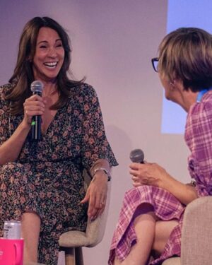 Andrea McLean Instagram - 4 Things I did this week to fill my cup that had nothing to do with work:
1. Technically this was a work type event, but it didn’t feel like it because it was such fun. I was interviewed by the very impressive @jo_elvin for her podcast ‘Fame’ as part of The London Podcast Festival. To be asked to be a guest on a podcast that that featured the likes of @jameelajamil and @amyschumer was an honour! 
2. Afterwords Mr F and I had an unplanned date night in a nearby restaurant, which was very nice.
3. I took @teddymcfeen for a long walk today before it got too hot to move. I listened to @steven Bartlett’s Diary of a CEO podcast interview with @amycuddy as I walked. Such an impressive woman, and someone I’d definitely like to talk to myself one day. 
4. We met up with our dear friends @nickede and @mrdrewnaylor for a long lunch today. We didn’t take any photos because we were too busy chatting, but here is one of us on our way home over my favourite bridge - Albert Bridge. There’s something so romantic about this bridge, I’ve always loved it. 
A lovely end to a very hot week!
#4things