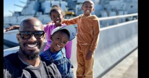 Andrew Gillum Instagram - Battle Tested - in more ways than one 😉. 

We wrapped up Spring Break with a tour of the USS Alabama where the kids related a lot of their questions to the War in Ukraine 🇺🇦. 

We got to talk about the real costs of 
war. Admittedly - they were mesmerized to learn of the abilities of these fighting machines. 

Vacay wasn’t all history lessons and civics (my favorite 💙), they also got some fun beach time too 🏖☀️🌊.