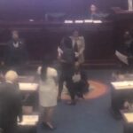 Andrew Gillum Instagram - Grateful for the courageous FL Democratic legislators who stood up in the face of this blatantly racist power grab by Governor DeSantis and his Republican sycophants. The congressional seats that DeSantis is attempting to steal were the same hard-fought seats won through a judicial consent decree which sent FL’s first Black voices since Reconstruction to the United States Congress - Congress members Brown, Hastings & Meek. DeSantis and Republicans want to erase us from the History books and now from the Halls of Congress. Voters will remember this Maduro/Putin-tyranny in November and beyond. NOT today Satan! #LeastFreeStateInUSA (📽: @politico & Gary Fineout)