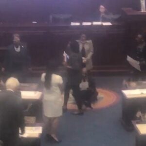 Andrew Gillum Instagram - Grateful for the courageous FL Democratic legislators who stood up in the face of this blatantly racist power grab by Governor DeSantis and his Republican sycophants. 

The congressional seats that DeSantis is attempting to steal were the same hard-fought seats won through a judicial consent decree which sent FL’s first Black voices since Reconstruction to the United States Congress - Congress members 
Brown, Hastings & Meek. 

DeSantis and Republicans want to erase us from the History books and now from the Halls of Congress. Voters will remember this Maduro/Putin-tyranny in November and beyond. 

NOT today Satan! 

#LeastFreeStateInUSA

(📽: @politico & Gary Fineout)