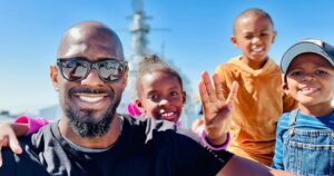 Andrew Gillum Instagram - Battle Tested - in more ways than one 😉. 

We wrapped up Spring Break with a tour of the USS Alabama where the kids related a lot of their questions to the War in Ukraine 🇺🇦. 

We got to talk about the real costs of 
war. Admittedly - they were mesmerized to learn of the abilities of these fighting machines. 

Vacay wasn’t all history lessons and civics (my favorite 💙), they also got some fun beach time too 🏖☀️🌊.