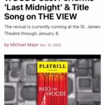 Andy Karl Instagram – #ICYMI @intothewoodsbroadway on 
@theviewabc yesterday. #intothewoodsmusical #intothewoods #thelastmidnight