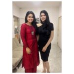 Angelin B Instagram – With this cutaey @siddhi_idnani 
Thanks for being super kind and amazing. Loved the entire conversation 💜

#angelin #nncs #sunnews #instagram #post #reels #trendit #reelitfeelit #sugar #daddy #red #black #chennaisuperkings #chennai #hot #sunset #summer #sweet