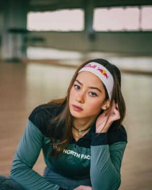 Angie Scarth-Johnson Instagram - Not usually so serious.🧐 
routine lately has been a heap of training 🏋️‍♀️📝 and escaping  heat waves, 🥵 not much else .😂 my plans for the summer remain the same, Ceuse 🔜.. ‘pornography’ (9a) is my dream route this season! 💥😍 If I get the chance I’d love to try other routes,  Biography is definitely one I was thinking about! 🫣 climbing something this grade still  sounds very intimidating,😂 I’ve never actually tried something this hard, 🧐 although I think my level is a bit far off I can’t think of a better route to try as the first! Even if it’s just to feel the moves! 🔥(Inspiration totally coming from the queen herself @margojain 👸🫡) for now just a few more weeks of training left to focus on! 📝🦾❤️‍🔥⭐️ 

📸 : @chrisnataliephoto 😊
🧗🏽‍♀️: @sharmaclimbinggava 

@redbullau @climbing_anchors  @thenorthface_aunz @tenayaclimbing @camp1889 @mytendon  @cvok9c @climbersagainstcancerofficial @climbskinspain @frictionlabs #neverstopexploring #tenayaclimbing #climbinginspain #womanclimbers #climbskin #chalkupless #newstandardinchalk #climbinganchors #tenayaathlete