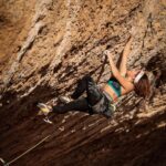 Angie Scarth-Johnson Instagram - Bongada Rodillar 8b+ ✅🔴 Still climbing in the sun and I hope to tick off a few more routes here before heading back to Finestras to try my project. ☀️ 📸 @javipec 🤍 @redbullau @climbing_anchors @thenorthface_aunz @tenayaclimbing @camp1889 @mytendon @cvok9c @climbersagainstcancerofficial @climbskinspain @frictionlabs #neverstopexploring #tenayaclimbing #climbinginspain #womanclimbers #climbskin #chalkupless #newstandardinchalk #climbinganchors