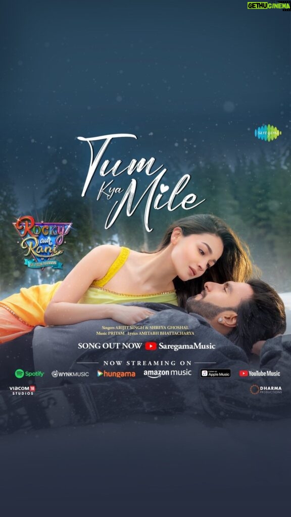 Anjali Anand Instagram - Hum na rahe hum...now that you all have the song!🥰 Fall in love with Tum Kya Mile this season, in the enchanting voices of Arijit Singh & Shreya Ghoshal.  #TumKyaMile song out now! #RockyAurRaniKiiPremKahaani, a film by Karan Johar in his 25th anniversary year, in cinemas 28th July. #RRKPK @aapkadharam #JayaBachchan @azmishabana18 @ranveersingh @aliaabhatt @karanjohar @apoorva1972 @ajit_andhare @_ishita_moitra_ @shashankkhaitan @gogoroy @somenmishra @ipritamofficial @arijitsingh @shreyaghoshal @amitabhbhattacharyaofficial @vaibhavi.merchant @dharmamovies @viacom18studios @saregama_official