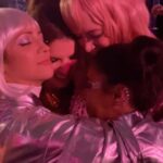 Anna Kendrick Instagram - How did I get so lucky? NYE w @kelleyjakle @chrissiefit @brittanysnow Thanks to @normalheller and @danharmon for the best NYE party in history, and thanks to @markhapka for 📸 capturing the best, and often the sneakiest, moments of every celebration And yes I had to re-upload this because I don’t fucking know how Instagram works anymore. And I won’t be surprised if I still did it wrong. 🧨