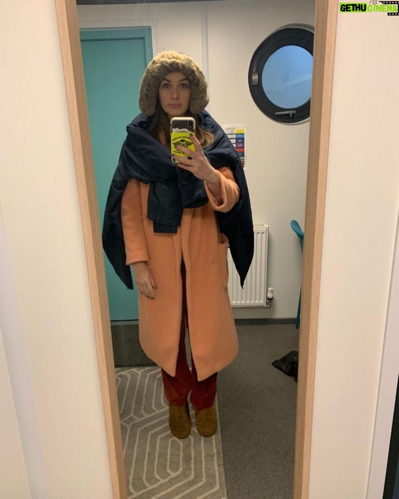 Anna Passey Instagram - Some lost and forgotten BTS shots. 1. Skipping Warren 2. double raincover 3. Be a surgeon, bump off Norma 4. Soap awards dress trying on 5. How many coats is enough coats?