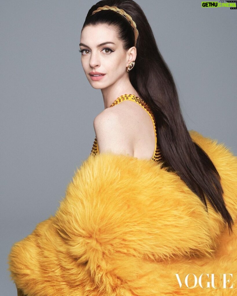 Anne Hathaway Instagram - @voguehongkong and I will just leave these here… ✨ Thank you @bulgari for bringing the sparkle - and glam squad extraordinaire @hairbyorlandopita and @tyronmachhausen for your artistry. Photographer: @studio_jackson Stylist: @denagia Producer: @alexeyg @agpnyc Makeup Artist: @tyronmachhausen Hair Stylist: @hairbyorlandopita Manicurist: @jinsoonchoi Set Designer: @gerardsantos_ Casting: @jilldemling #CreativeCastingAgency Tailor: Christine Gabriele @larsnordstudio Gaffer Assistants: David Jaffe & Donna Viering Fashion Assistants: Laura Spriet & Dunya Digital Technician: Andrew Lawrence Production Assistant: Alex Ernst Set Design Assistant: Jon Nellen