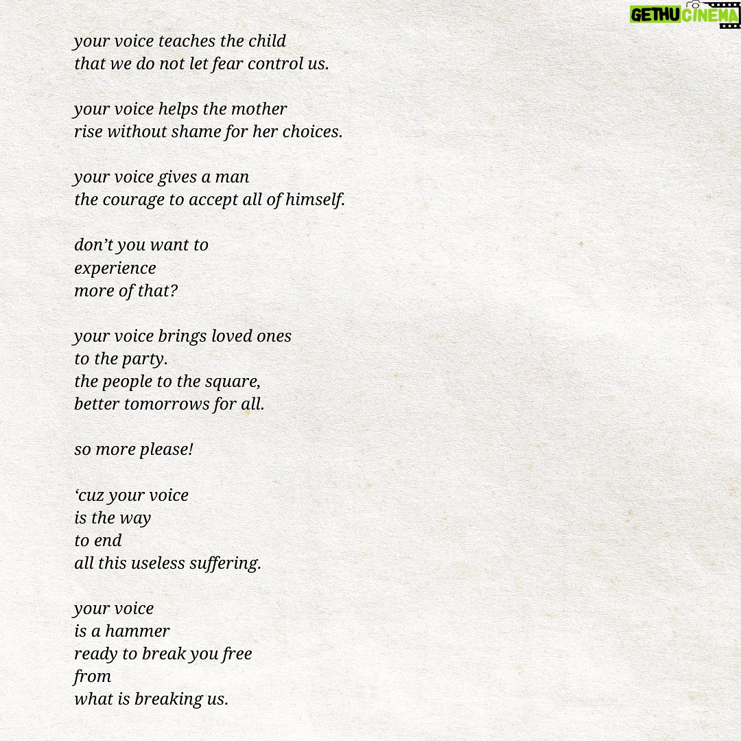 Anne Hathaway Instagram – Please read this poem by the great @beausia ...