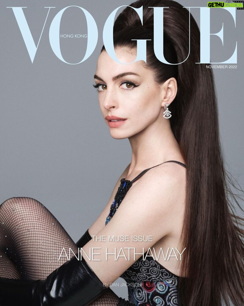 Anne Hathaway Instagram - Thank you so much to the magical Daniel Jackson, the powerhouse @denagia, and everyone at @voguehongkong for this unforgettable shoot. I’m blown away by your work, talent, and kindness and feel so lucky to have been on this team. Also, a HUGE and special thank you to my wonderful and generous @bulgari family for letting me wear all these new—and vintage(!)—pieces! You make me feel so special and I’m so grateful for everything ✨ Photographer: @studio_jackson Stylist: @denagia Producer: @alexeyg @agpnyc Makeup Artist: @tyronmachhausen Hair Stylist: @hairbyorlandopita Manicurist: @jinsoonchoi Set Designer: @gerardsantos_ Casting: @jilldemling #CreativeCastingAgency Tailor: Christine Gabriele @larsnordstudio Gaffer Assistants: David Jaffe & Donna Viering Fashion Assistants: Laura Spriet & Dunya Digital Technician: Andrew Lawrence Production Assistant: Alex Ernst Set Design Assistant: Jon Nellen Cover Wardrobe: @giorgioarmani Cover Jewellery: @bulgari