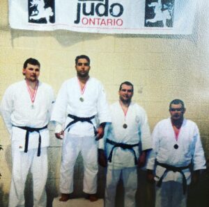 Anthony Carelli Instagram - Here’s a Way back Wednesday to the time I fought the #Ontario Championships at heavyweight, 1998 I believe.  This picture actually doesn’t bring back fond memories because it was the beginning of an irresponsible time for me. BUT being an athlete and having that reference point with regards to how to conduct myself and live definitely helped save me.  I lost the semi finals at the national championships at heavyweight and that was essentially the end of my #judo career. I had no business competing at heavy weight and struggled to make the minimum weight but I was going through some shit and I guess this was my illogical reaction. #Judo #MartialArts  #Sports #Athlete