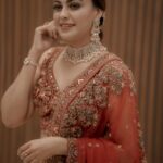 Anusree Instagram - Elegance of lehenga!!!❤️❤️ MaH @amal_ajithkumar Outfit @yesbharathweddingcollections Accessories @varuthri_findings Event partner @shibushiva Click @frame_catcher_weddings.in