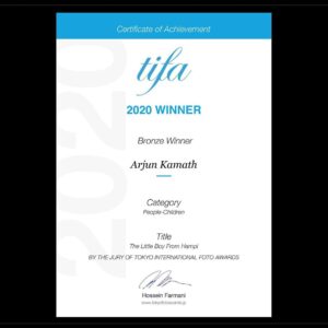 Arjun Kamath Instagram - Was awarded two Bronzes at the TOKYO INTERNATIONAL FOTO AWARDS 2020. One for ‘The Anxiety Series’ and the other one for the portrait I made of 12-year-old Ajith at Hampi. :)

TIFA recognises, honours and connects photographers around the world to new audiences and new eyes in the creative circles of Tokyo, Japan every year. The competition is open to everyone and photographers from all over the world submit their work to compete for the TIFA honours. 

All images #CapturedOnCanon with a Canon EOS 5D Mark IV 

#awards #competition #tifa #bronze #winner #bronze #photoawards 
#MentorsInFocus #DoGreatWithCanon #EOSMaestro #EOSProfessional
