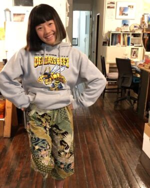 Ashima Shiraishi Instagram - Family things💌 Poppo saids: make sure to stretch 🤸‍♂️
A play by play of the scene: I was out here just trying to show off my freshly sewn pants but my dad is up to doing cooler things so he deservedly took the spotlight. (My mom and I giddily chuckle from afar.) 
My family’s relationship dynamic has had its fair share of complications, but as times passes on, I’ve been savoring precious moments like these :) cherishing my parent’s safety and well-being extra hard rn.
To be real, I’ve been in denial to face my emotions regarding the rising hate crimes directed at Asians since it affects me more intimately than other headlines. What shook me from my numbness was hearing from my mother that her Zoom yoga group of elderly Asian women have had to discuss ways to avoid being a target of the violence by wearing a hat/hood to hide their hair and covering up as much of their face as possible to hide their asian identity. The sad part is that they have been practicing these precautions for months as a result of the increasing attacks towards members of the Asian community in close proximity to where they frequently visit/ live in. 
My parents are healthy, joyful, and high-spirited individuals, but they are also 70 years old and easily fit the description of the victims of these hate incidents that are transpiring on the same streets that my parents frequently shop for groceries or go for walks on. 
In moments of darkness, here’s a reminder to look for some light and hug/reach out to your loved ones - especially if they are at an advanced age.