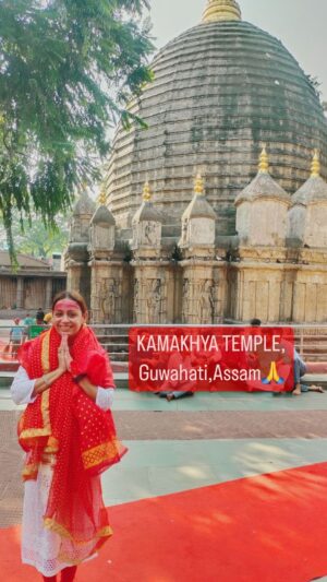 Ashita Dhawan Instagram - THE KAMRUP KAMAKHYA TEMPLE🙏
The most Divine,Surreal & Overwhelming experience of my life🙏
Blessed & Fortunate to have had a chance to seek blessings of Goddess Kamakhya Maa❤️
.
It is believed that the mythological womb of mother Shakti is installed in the ‘Garvagriha’ of the holy temple❤️According to the folks, the goddess bleeds just like normal women do during her menstruation in June🙏
The mystery remains unsolved: the Brahmaputra river near Kamakhya turns red during Ambubachi mela🙏

The Kamrup Kamakhya Temple, or the Kamakhya Temple,is one of the oldest Hindu temples in Guwahati, Assam🙏The temple is on Nilachal hills. 
It is one of the oldest and most revered places where Tantric practices are done. It is named after the mother goddess Kamakhya🙏
Thankyou so so much @sarukh_ali_khan @dhrubasarma01 for making this happen for me and my Maa❤️
I will forever be indebted to you❤️
.
.
#divine #temple #goddess #kamakhya #kamakhyatemple #guwahati #blessed #fortunate #grateful #thankful #sonudhawan #ashitadhawan #dabbangdhawan #dhawanswhoarehappy #dhawanandonly #ashybaby #mustvisit