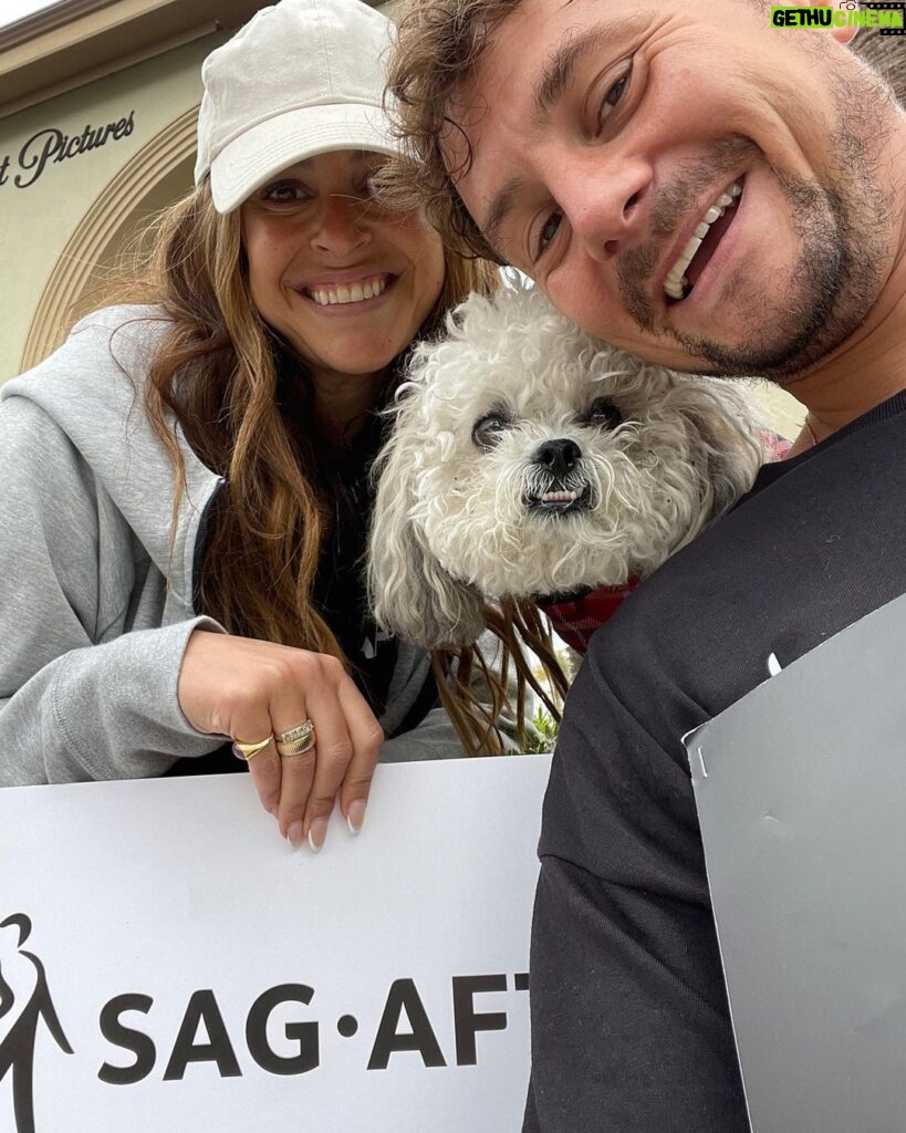 Augustus Prew Instagram - Cheech, me and Auntie Alexis out picketing the studios’ greed in support of our talented @wgawest writers!! As a proud @sagaftra union member, I’m here to support my colleagues and friends! We’re all in this together folks! No writers, no shows, no jobs for anyone. Pay our writers a fair livable wage AMPTP!! Los Angeles, California