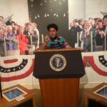 Augustus Prew Instagram - Me and @dankyklein geeked the fuck out at the Reagan Presidential Library, went on 1980’s Air Force One baby (yeeeeaaahhhh!!!), bought every single commemorative photo possible AND saw a model of a horse with no legs coming out of the floor there for some reason Reagan Library