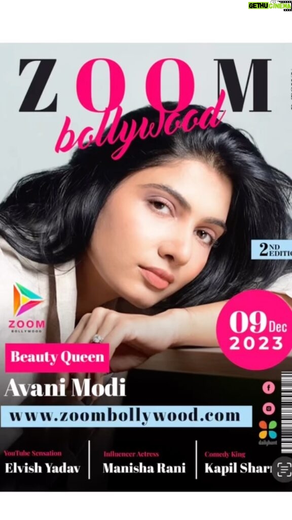 Avani Modi Instagram - Thank you @zoombollywoodofficial for featuring me as a cover girl. @cunalranjan photography @fashionclubnewlife Mumbai - मुंबई