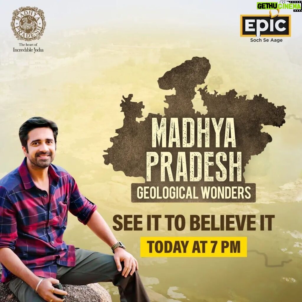 Avinash Sachdev Instagram - From towing mountains to hidden caves, Madhya Pradesh’s geological wonders will leave you awestruck! Don’t miss the episode, today at 7:00 PM, only on EPIC & EPIC ON. Available On - Tata Play 735, Airtel 138, DISHTV 830, Videocon D2H 959, SUN DIRECT 327, GTPL 390, GTPL KCBPL 342, SITI Digital 608, IMCL (IN DIGITAL) 292 , FASTWAY 277. #MadhyaPradesh #MadhyaPradeshTourism #MPTourism #MPGovt #Geology #IndianGeography #IncredibleIndia #Trending #EpicUnseenAndUnheard #fyp #EPIC