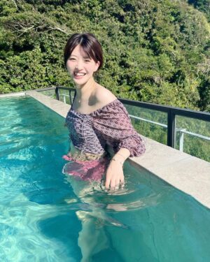 Ayuri Yoshinaga Instagram - 吉永の夏休みシリーズ1☀️

千葉はいい所だよ！
ドラ恋の時の水着また着れて嬉しい💘

 
#千葉  #夏休み  #데일리  #여행
 #일본
