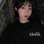 Ayuri Yoshinaga Instagram - ヘビロテしてるアクシュT🌼 バックプリント可愛すぎ🤦‍♀️ #akush #韓国ボブ #오오티디 #데일리