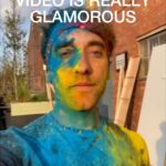 Banners Instagram - I made another music video with my mates, here’s a behind the scenes look. My brother Joe got to cover me in paint and Nick turned into a Victorian which was weird.
