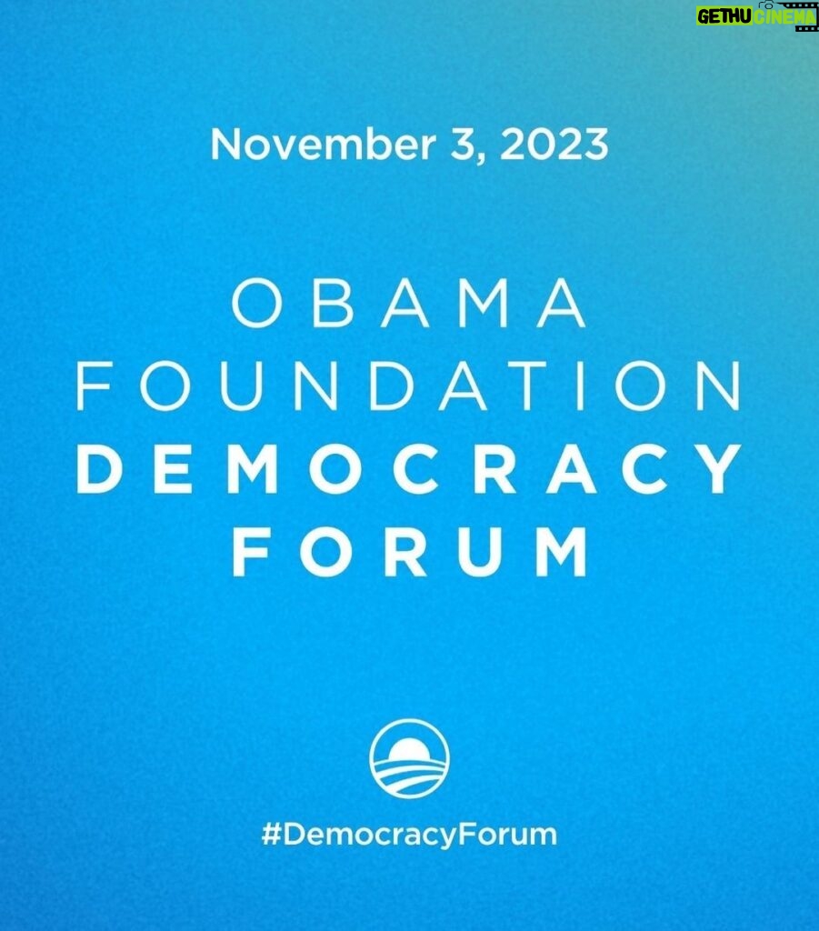 Barack Obama Instagram - On November 3, I’ll be joining the @ObamaFoundation’s 2023 #DemocracyForum. We’ll be bringing together leaders and experts from around the world to explore the most important issues facing democracy—from how we can rebuild trust in our institutions, to the future of AI and the way we consume information. Learn more about this year’s Democracy Forum at the link in my bio.