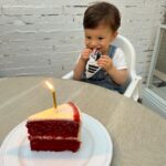 Barbara Akemi Katsuki Instagram - Do you believe in love at first sight ?🥹 well, baby Kai experienced it today🎶❣️ #WatchTheVideo #FirstLove #Joanna #ThankYouTomodati Sugar Pea
