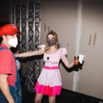 Barbara Dunkelman Instagram - Some BTS photos from @atwes from today’s Mario segment we did for Extra Life! Thank you to everyone who has been watching and donating. We’re still going until 10pm CT tonight!