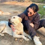 Barkha Singh Instagram - Walter didn’t want to cook today Also, #2024 yaaaaaa lovelies! 💗💗 getting back soon and I cannot wait to share photos from this magical trip with you lovelies 🤗✨ Before you ask the boss doggo is pahadi and my boss hoodie is from @graykloud 🖤 @easel_stories @oakpinionpr #happynewyear #newyear #doggo