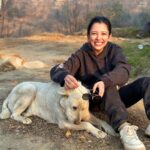 Barkha Singh Instagram - Walter didn’t want to cook today Also, #2024 yaaaaaa lovelies! 💗💗 getting back soon and I cannot wait to share photos from this magical trip with you lovelies 🤗✨ Before you ask the boss doggo is pahadi and my boss hoodie is from @graykloud 🖤 @easel_stories @oakpinionpr #happynewyear #newyear #doggo