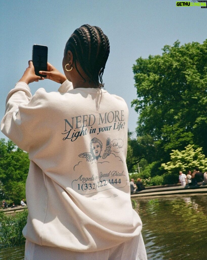 Bella Hadid Instagram - Sweet getting to hear the recording of our first meeting together from a few months ago. Getting to connect @kineuphorics and @themayfairgroup for this special collaboration is a blessing for me- our angels on speed-dial crewneck is live now! The affirmations on our hotline came straight from us - I hope they inspire you to spread kindness and be someone's angel today. If you see this sweater on the street , please go do one thing to make someone’s day. Thank you @samabrahart @devonnemcfarland and the Mayfair team for your love, connection, patience and heart. I adore you. Thank you to my partner in heart crime and kin @jenofkin and our magical team. I feel lucky. I love you all. crewneck available ONLINE now @ themayfairgroupllc.com
