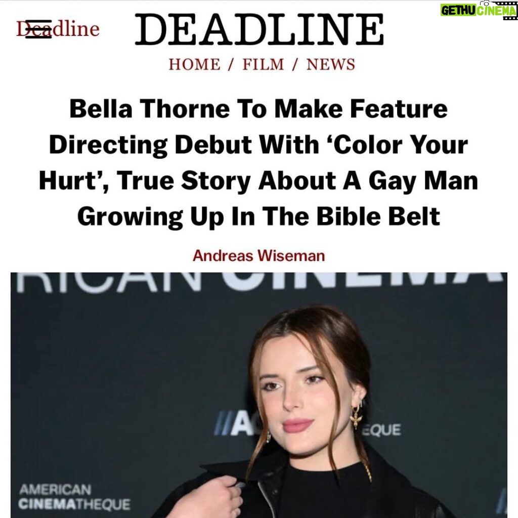 Bella Thorne Instagram - I’m beyond excited and grateful to team up with this lovely group of people, and more than honored to tell this incredible true story. LETS GO TEAM Thank u to everyone who believed in this project and knows how important it is to tell ❤ @shaunaperl @oliviaownsit @thirty3mgmt