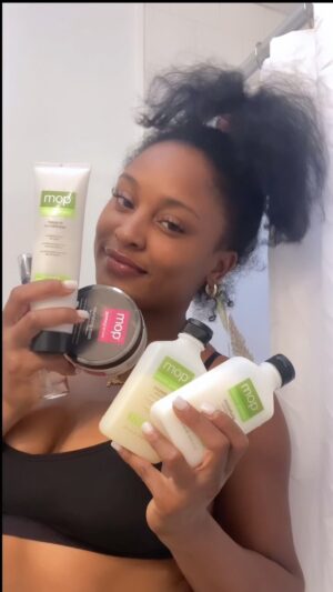 Bethany Clayton Instagram - First Wash Day with my new bob cut 😍 💁🏾‍♀️
Today I tried out my new @mop_hair_products and I was by far impressed with how moisturized and healthy my hair felt after! ✨This brands mission is to create powerful formulas for all hair types making it completely inclusive for everyone, male or female. I was able to create my own customized hair regimen with these 5 amazing products, 5 is all I need but you can always add more to your regimen! Visit www.mopproducts.com to check out more and the different types of benefits each collection offers! I combined the mixed greens for heathy hair & strength & the pomegranate line for lots of moisture & its wonderful botanical scent! 🪷🌷🌸
 
PRODUCTS USED: 🌱
Mixed Greens- Moisture Shampoo, Conditioner, & Leave-in Conditioner 
Pomegranate- nourishing mask, & nourishing oil 

5 things I absolutely love about this brand:

•Products that can be cocktailed together to create your own personal regimen 

•Infused with fruits, vegetables, and botanicals 

•Have unisex fragrances that appeal to all
 
•Cruelty-free and never tested on animals

•Wherever possible all formulas are vegan

Let me know in the comments if you would ever try these products. 😊

#showyourmop