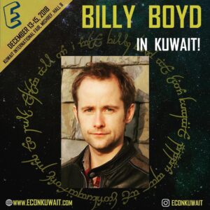 Billy Boyd Instagram - I am very excited! I will be in Kuwait for the first time this weekend. Hope to see you @econkuwait . It’s going to be a great weekend. See you there! BB x
