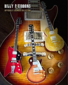 Billy Gibbons Instagram - AXE HEAVEN® is honored to present our new Billy F Gibbons OFFICIALLY LICENSED Signature Mini Guitar Model Collection. It’s a stunning replica 1:4 scale handcrafted set of three of his most iconic guitars: the distinctive Billy Bo Gretsch, his Aged “Pearly Gates” Gibson Les Paul, and the classic “Pinstripe” Gibson Les Paul Goldtop. This collection includes a limited number of 1st Edition units that have been hand-signed by Billy, so don’t delay acquiring these rare valuable collectibles. https://store.axeheaven.com/search?q=Billy+F+Gibbons link in bio @axe_heaven #guitars #miniguitar #miniguitars