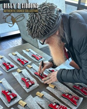 Billy Gibbons Instagram - AXE HEAVEN® is honored to present our new Billy F Gibbons OFFICIALLY LICENSED Signature Mini Guitar Model Collection. It’s a stunning replica 1:4 scale handcrafted set of three of his most iconic guitars: the distinctive Billy Bo Gretsch, his Aged “Pearly Gates” Gibson Les Paul, and the classic “Pinstripe” Gibson Les Paul Goldtop. This collection includes a limited number of 1st Edition units that have been hand-signed by Billy, so don’t delay acquiring these rare valuable collectibles.
https://store.axeheaven.com/search?q=Billy+F+Gibbons
link in bio
@axe_heaven #guitars #miniguitar #miniguitars