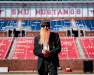Billy Gibbons Instagram - Hey and have mercy.  It's your pal Billy F Gibbons. There's a rumor spreading round in that Texas town about that undefeated SMU Mustang Football game tonight. I will be there to see for myself at Ford Stadium as SMU takes on Tulane.  Let's Go Mustangs.  PONY UP!  

@smufb @smu.mustangs @espn #smu #billyfgibbons #smufootball #mustangs #ponyup @marklenkennedy