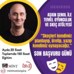 Birol Güven Instagram - Posted @withregram • @mintmotionpics Aşkın Şenol İle Temel Oyunculuk ve Skeç Atölyesi için son başvuru günü bugün. Ayda 20 saat, toplam 150 saatlik bu eğitimi kaçırmayın. Başvuru için https://www.mint.com.tr/basvuru @birolguvenmint @askinsenol #egitim #akademi #skecatolyesi #atolye #akademi #oyunculukegitimi #oyunculukbasvurusu #oyunculuksınavı