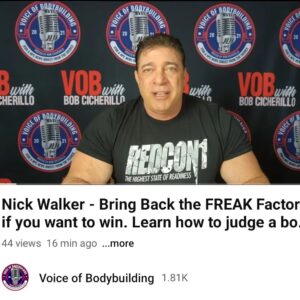 Bob Cicherillo Instagram - New episode up!! How to REALLY judge a physique on stage.!
