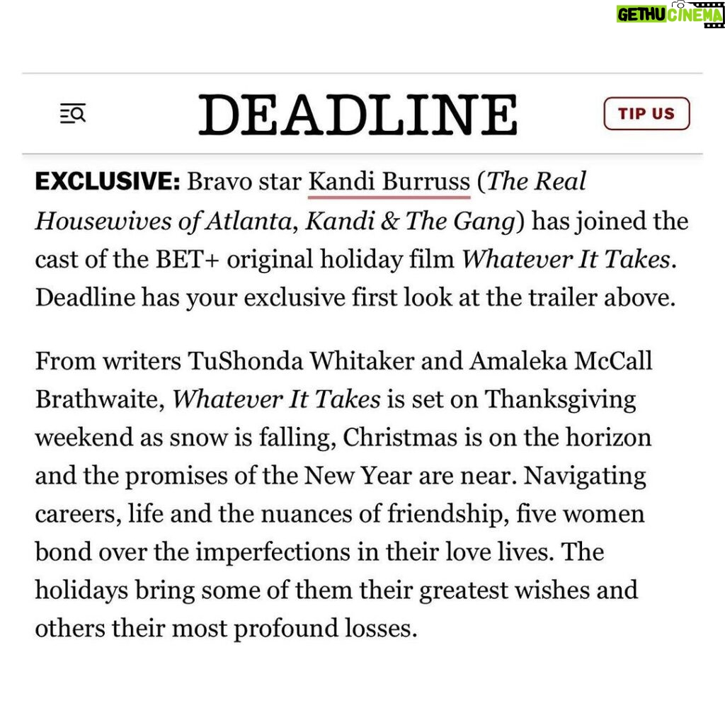 Brely Evans Instagram - Look at my gorgeous on the INSIDE and OUTSIDE friendddd @kandi leading the charge for our new HOLIDAY FILM…..”Whatever It Takes” out on @betplus DECEMBER 21!! 🎄❤️🎄❤️🎄❤️🎄❤️🎄❤️🎄 We did a thang yall!!! I’m so grateful for @tamiroman Calling my phone and always pulling me up as she TRAIL BLAZES HOLLYWOOD! I love you TO LIFE FOR LIFE FRIEND ❤️THEN FROM AFRICA TO ATLANTA me and @theajzone are back together again!! @rayanlawrence knows I’m afraid of him from his role BMF 😩😳the my brother @iamkendrickcross from AMBITIONS with me @steviebaggsjr @zuri_james @linda.boston ALL DID AMAZING WORK TOO! THANK YOU TO ALL THE OUTSTANDING CREW MEMBERS Ones to watch out for is our director @tailiahbreon & dp @a_m_visuals🎄🎄 @jillythunda I pray for a partner in crime and business like you ma’am ❤️! @betplus @swirlfilmsig @duboseofficial your support made it happen ❤️our writers pens are so cold they all up in my real life business 😩🤣🤣🤣@tushonda and @lekamcbrath THANK YOUUUUU❤️❤️ The birthday surprises keep rolling in!! 🤣🤣🤣🤣🤣🤣 #waterwalkers #wowGod #RomanRamseyProductions #WhateverItTakes #BetPlus #HolidayMovie #brelyevans #tamiroman #kandiburruss Worldwide