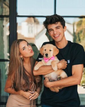 Brent Rivera Instagram - Meet our new puppy!!🐶💙 she’s so fluffy I’m gonna die🥺😱 @doggycharly