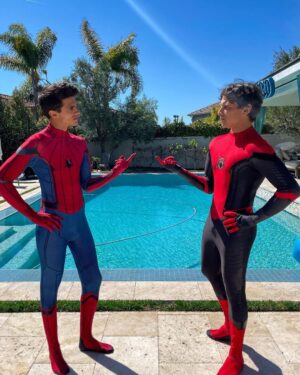 Brent Rivera Instagram - Spider-Man in training 🙄🕷
